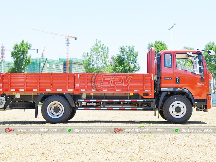 Howo Flatbed Cargo Truck - Right Side
